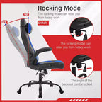 Gaming-Stuhl aus PU-Leder mit Lordosenstütze