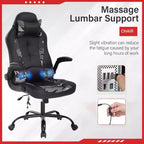 Gaming-Stuhl aus PU-Leder mit Lordosenstütze
