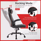 Gaming-Stuhl aus PU-Leder mit Lordosenstütze