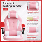 Gaming-Stuhl aus PU-Leder mit Lordosenstütze