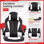Gaming-Stuhl aus PU-Leder mit Lordosenstütze