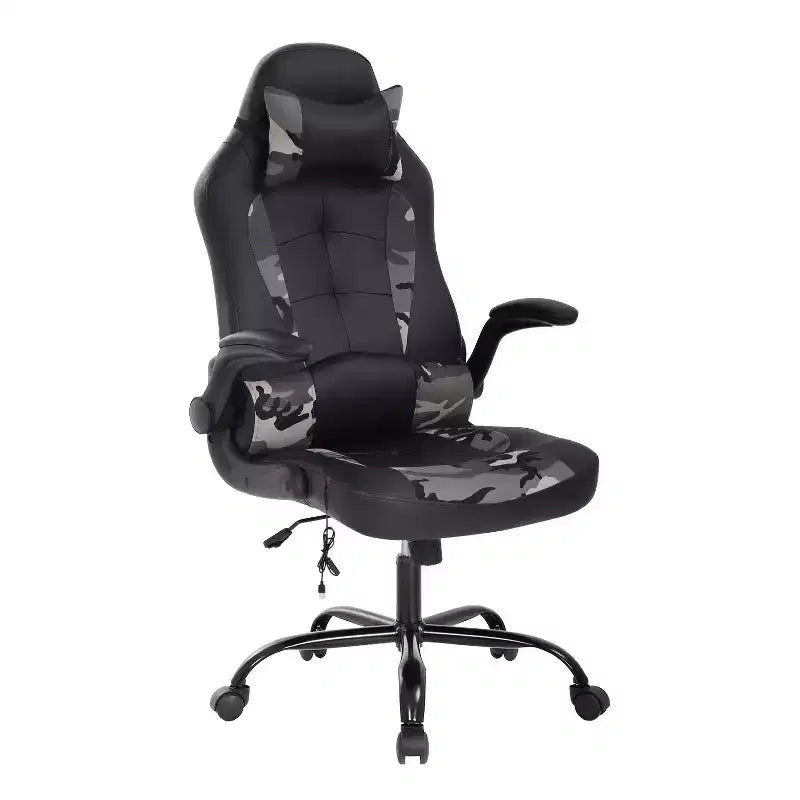 PU Leather Gaming Chair with Lumbar Support