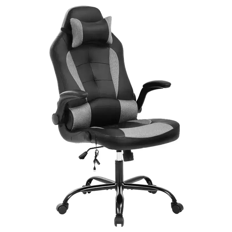 PU Leather Gaming Chair with Lumbar Support