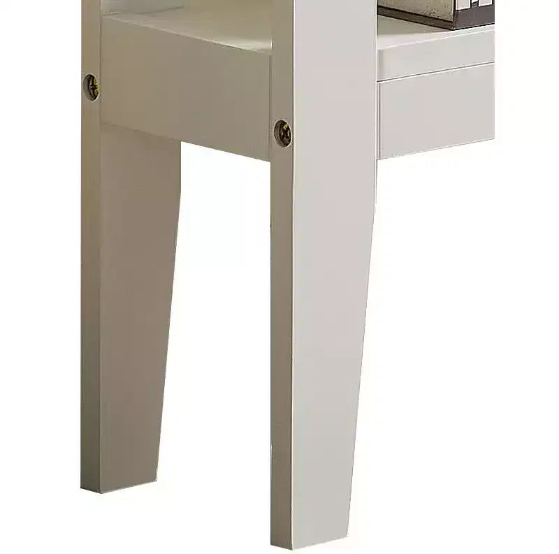 Schmaler Konsolentisch aus Holz mit offenem Regal, 81 cm hoch