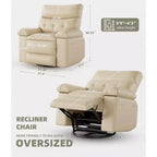 Elektrischer Relaxsessel aus PU-Leder 95 cm B x 101,5 cm H