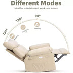 Elektrischer Relaxsessel aus PU-Leder 95 cm B x 101,5 cm H