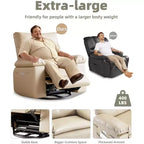 Elektrischer Relaxsessel aus PU-Leder 95 cm B x 101,5 cm H