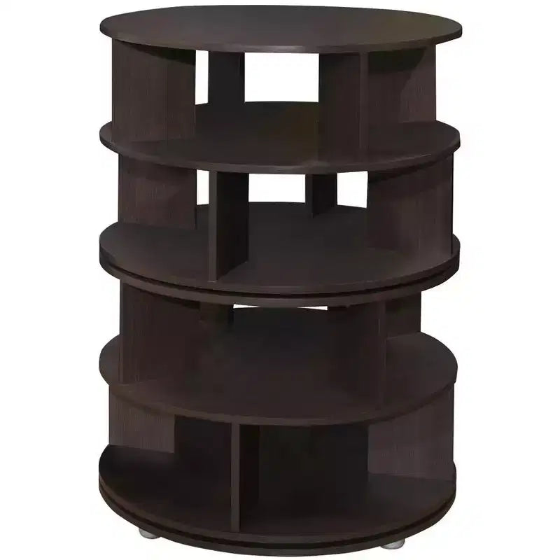 Holzlaminat 4-stöckiges drehbares Schuhregal 61x80 cm