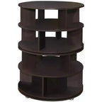 Holzlaminat 4-stöckiges drehbares Schuhregal 61x80 cm