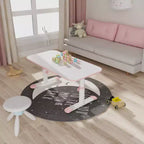 Melamin-Kinderschreibtisch Höhenverstellbar 32-45 cm