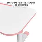 Melamin-Kinderschreibtisch Höhenverstellbar 32-45 cm