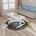 Melamin-Kinderschreibtisch Höhenverstellbar 32-45 cm