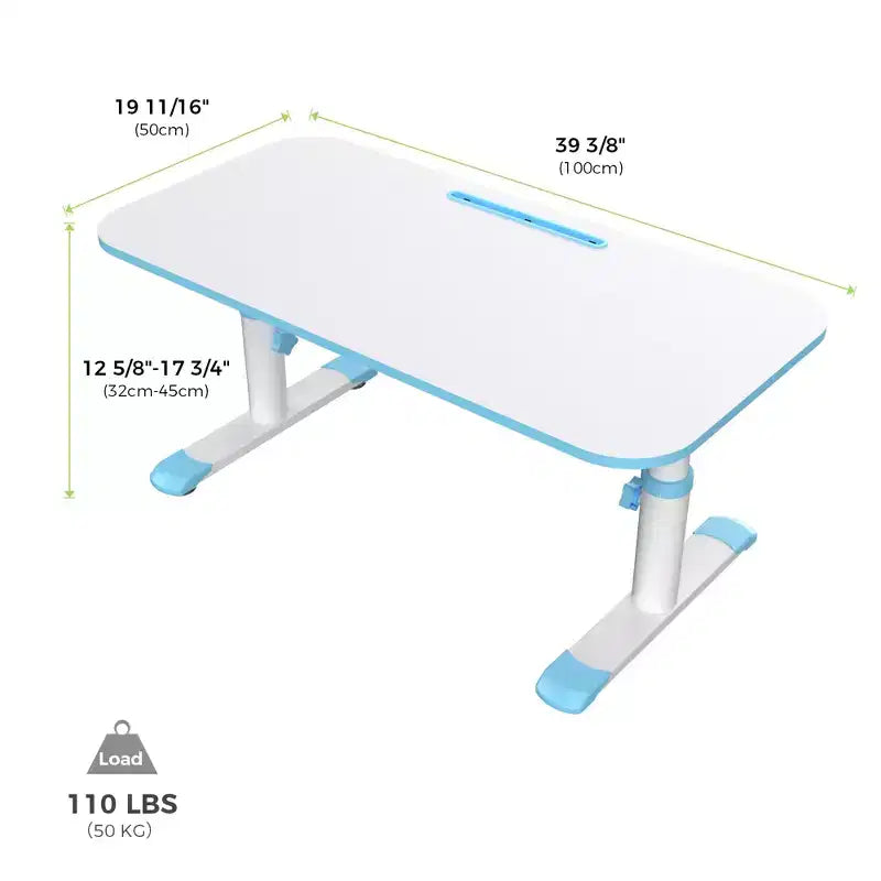 Melamin-Kinderschreibtisch Höhenverstellbar 32-45 cm