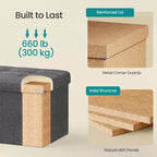 Leinen-Aufbewahrungsbank 109 cm B x 38 cm H