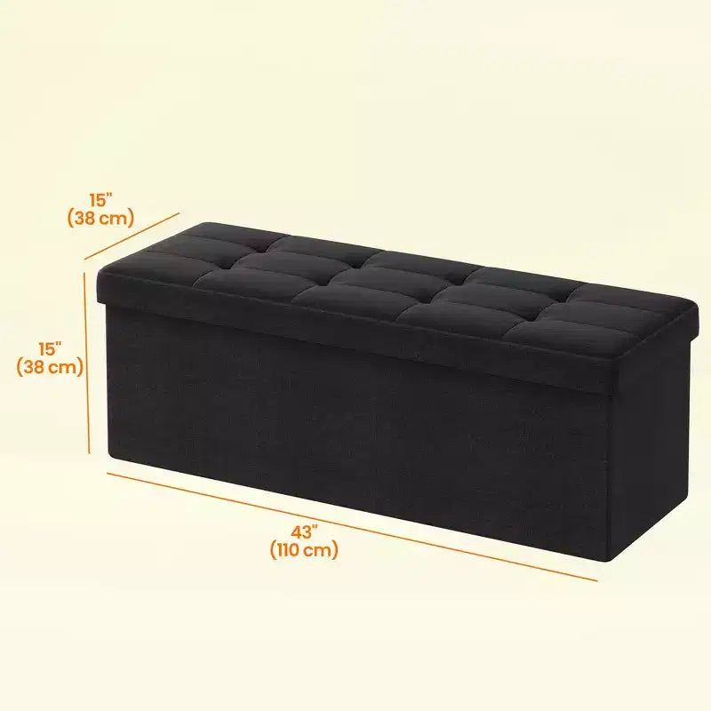 Leinen-Aufbewahrungsbank 109 cm B x 38 cm H