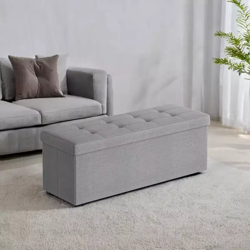 Leinen-Aufbewahrungsbank 109 cm B x 38 cm H
