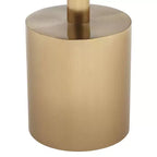Runder Beistelltisch aus Metall und Acryl 29,8 cm B x 52,7 cm H
