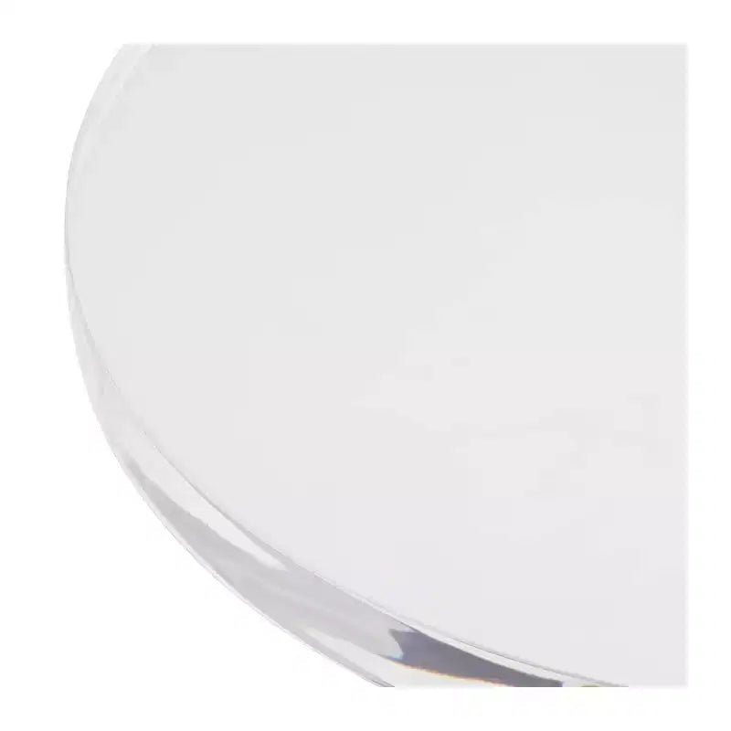 Runder Beistelltisch aus Metall und Acryl 29,8 cm B x 52,7 cm H