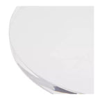 Runder Beistelltisch aus Metall und Acryl 29,8 cm B x 52,7 cm H