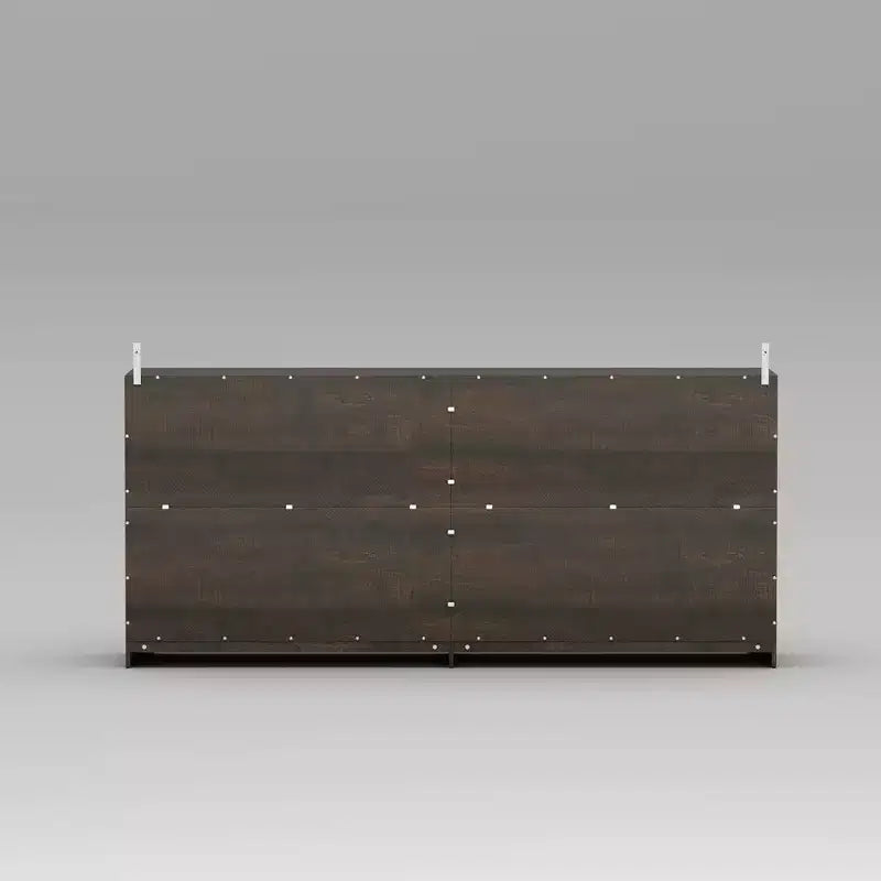Akzentschrank aus Spanplatte mit Glastüren 180 cm B x 81 cm H