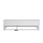 Kiefernholz Twin XL Bodenbett mit Aufbewahrungsschränken und USB-Anschlüssen 25.1"H