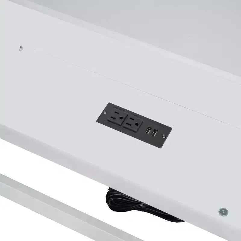Kiefernholz Twin XL Bodenbett mit Aufbewahrungsschränken und USB-Anschlüssen 25.1"H