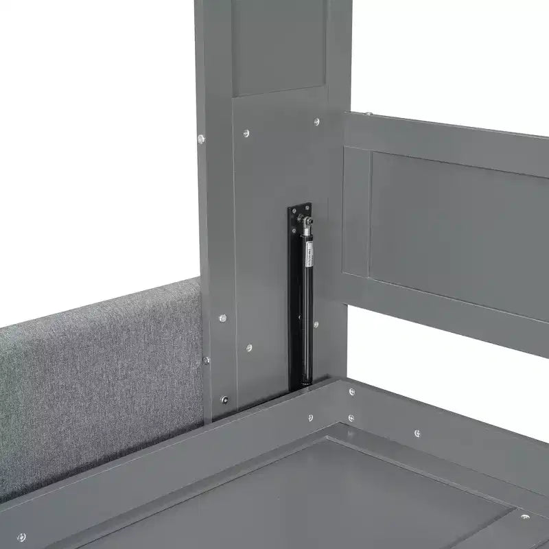 MDF Murphy-Bett in Standardgröße mit ausklappbarem Sofa 83,6"H x 83,1"B