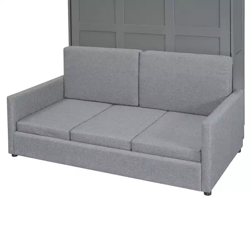 MDF Murphy-Bett in Standardgröße mit ausklappbarem Sofa 83,6"H x 83,1"B