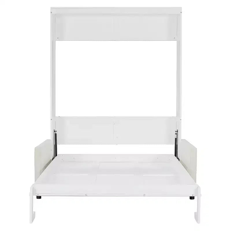 MDF Murphy-Bett in Standardgröße mit ausklappbarem Sofa 83,6"H x 83,1"B