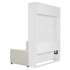 MDF Murphy-Bett in Standardgröße mit ausklappbarem Sofa 83,6"H x 83,1"B