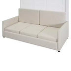 MDF Murphy-Bett in Standardgröße mit ausklappbarem Sofa 83,6"H x 83,1"B