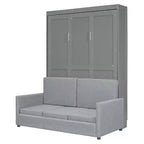MDF Murphy-Bett in Standardgröße mit ausklappbarem Sofa 83,6"H x 83,1"B