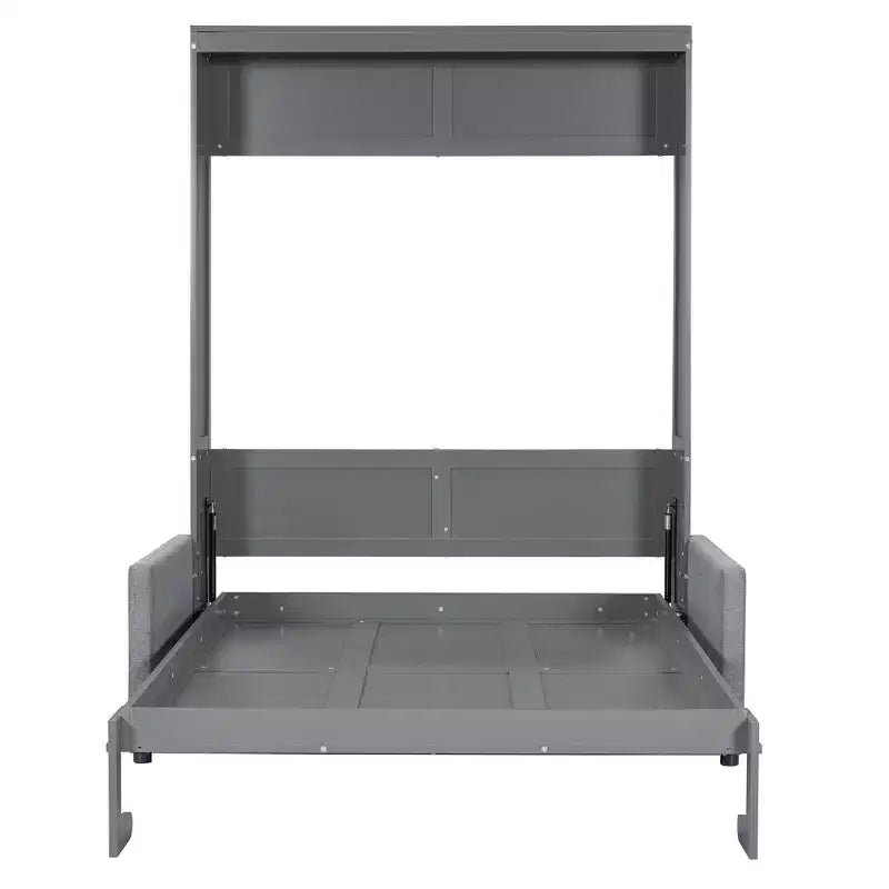 MDF Murphy-Bett in Standardgröße mit ausklappbarem Sofa 83,6"H x 83,1"B