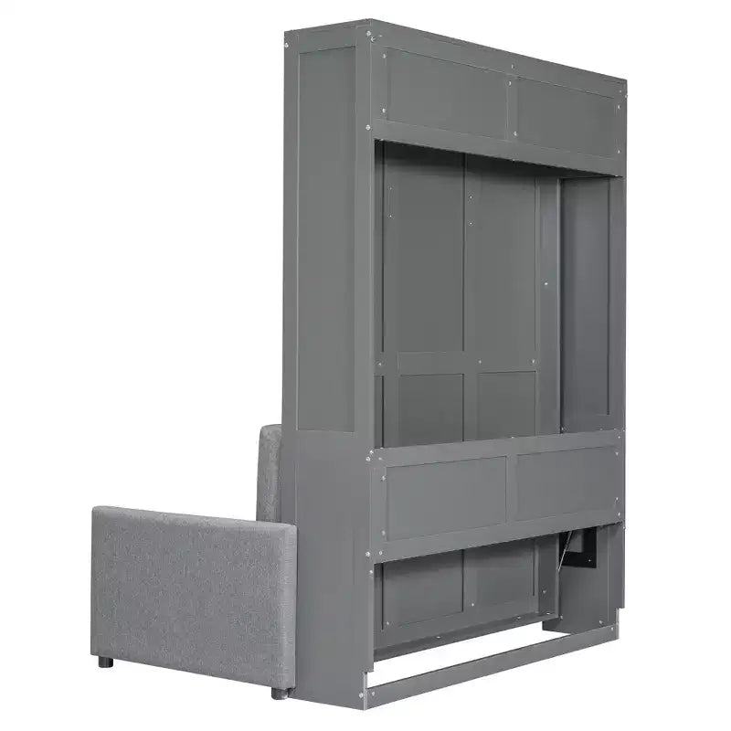 MDF Murphy-Bett in Standardgröße mit ausklappbarem Sofa 83,6"H x 83,1"B