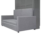 MDF Murphy-Bett in Standardgröße mit ausklappbarem Sofa 83,6"H x 83,1"B