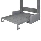 MDF Murphy-Bett in Standardgröße mit ausklappbarem Sofa 83,6"H x 83,1"B