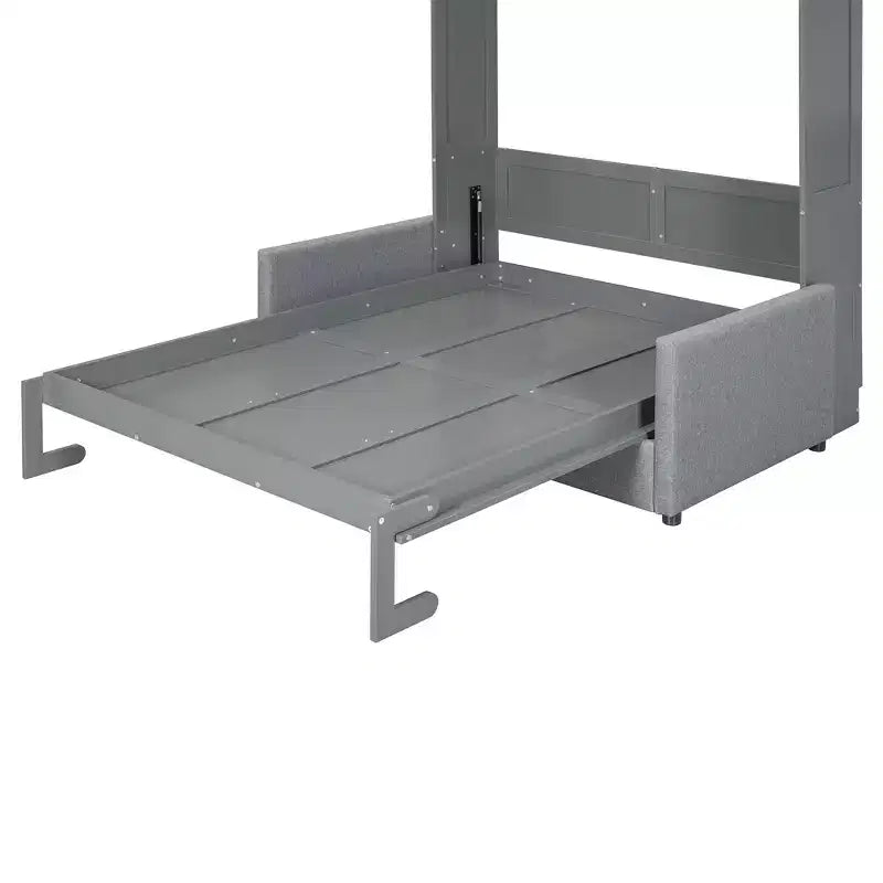 MDF Murphy-Bett in Standardgröße mit ausklappbarem Sofa 83,6"H x 83,1"B