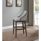 Gepolsterter Barhocker aus massiver Birke 99 cm H