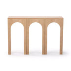 Konsole aus massivem Kiefernholz, schmal, 120,65 cm L x 81,28 cm H