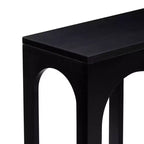 Konsole aus massivem Kiefernholz, schmal, 120,65 cm L x 81,28 cm H