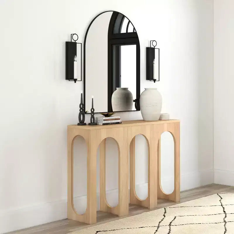 Solid Pine Wood Narrow Console Table 47.5"L x 32"H