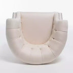 Gepolsterter Clubsessel mit Knopfheftung und Nagelbesatz, 76,8 cm H