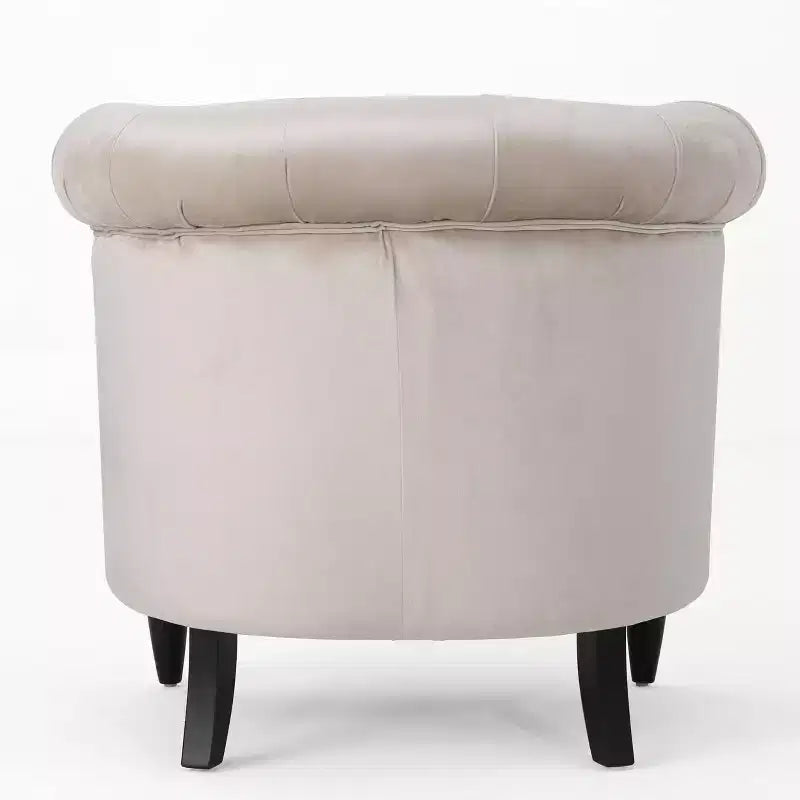 Upholstered Club Chair with Tufting and Nailhead Trim 30.25"H
