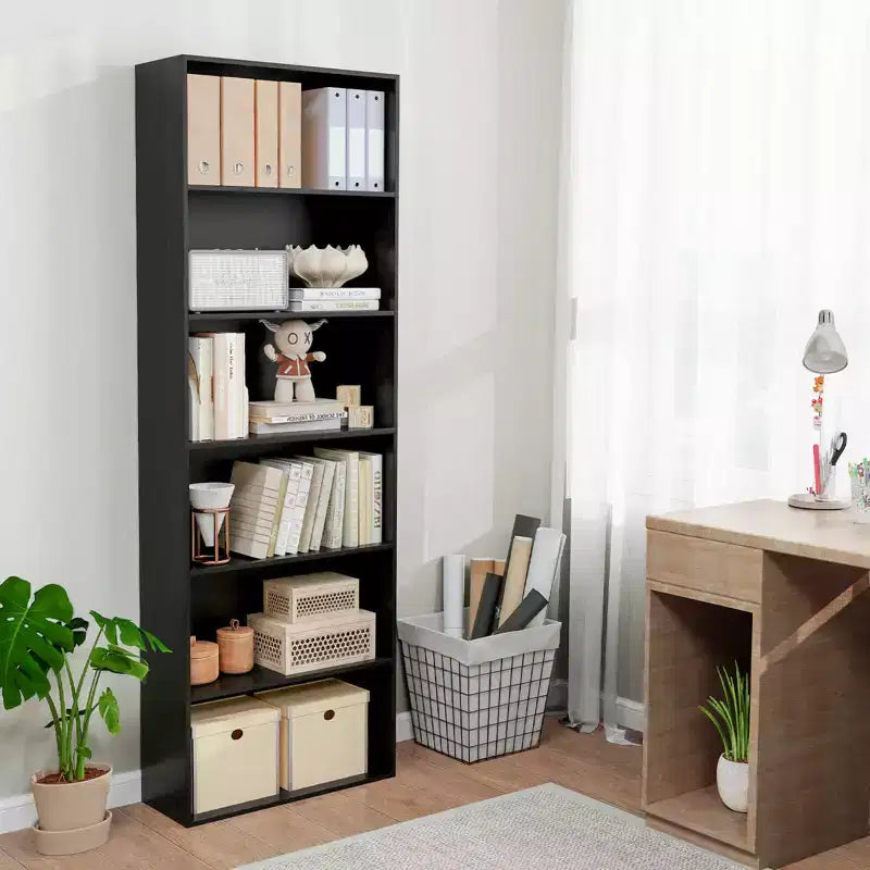 MDF 6-stufiges offenes Bücherregal 59,7 cm B x 177,8 cm H