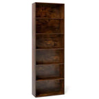 MDF 6-stufiges offenes Bücherregal 59,7 cm B x 177,8 cm H