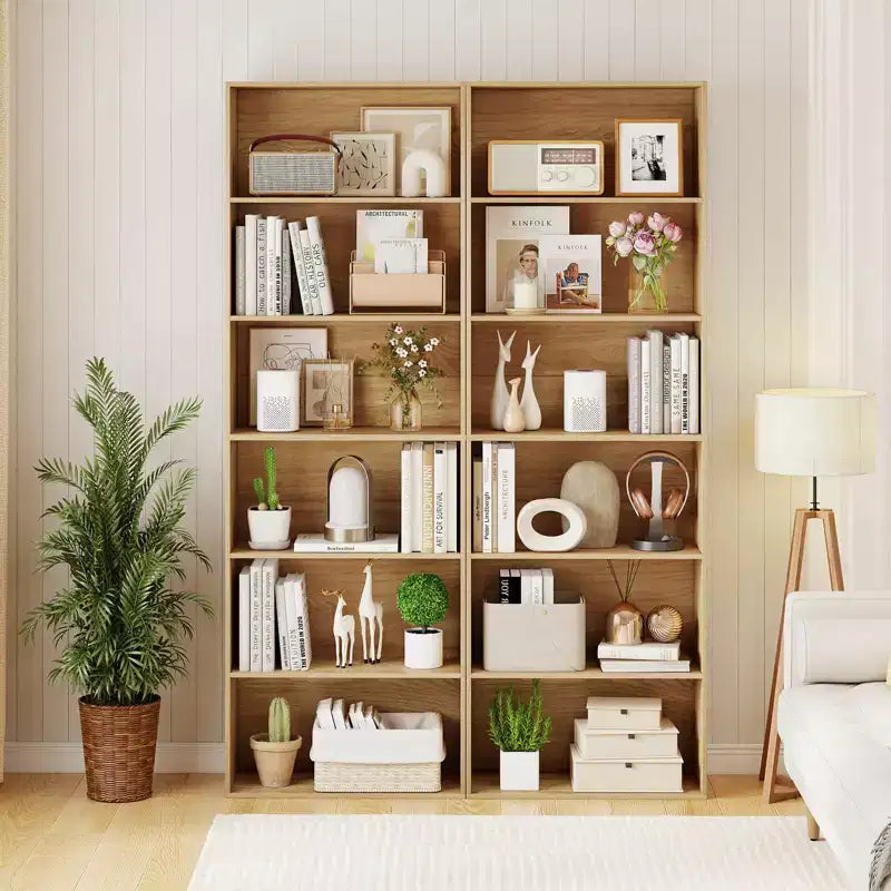 MDF 6-stufiges offenes Bücherregal 59,7 cm B x 177,8 cm H