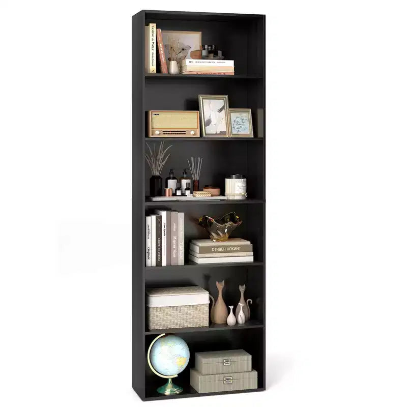 MDF 6-Tier Open Bookcase 23.5"W x 70"H