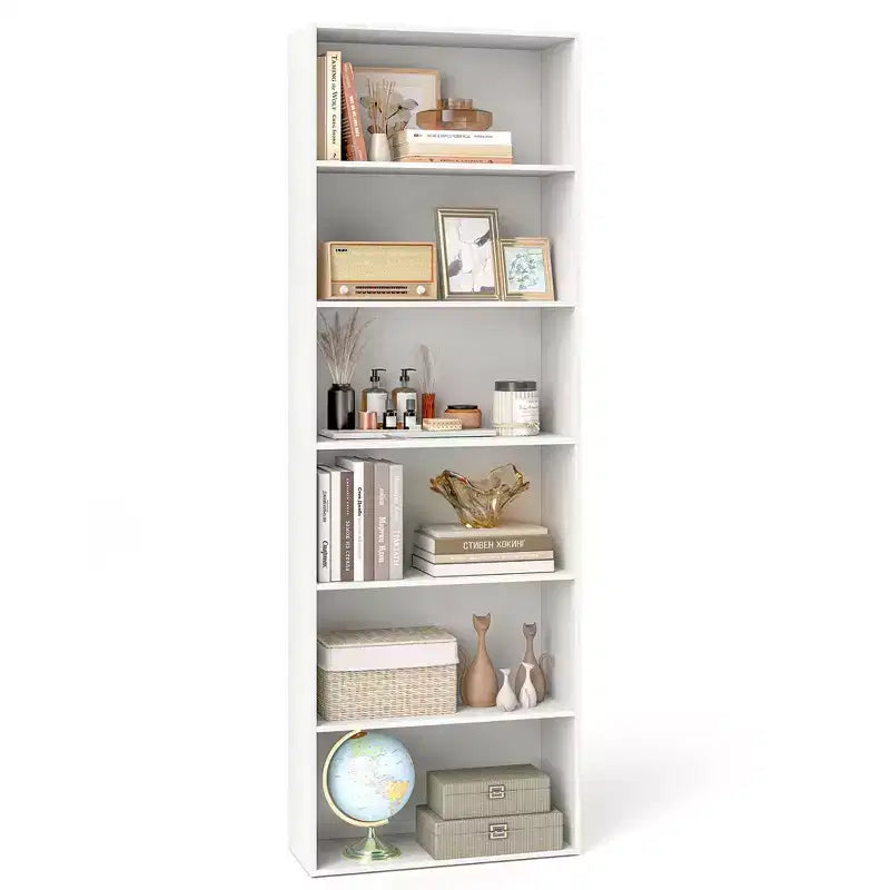 MDF 6-Tier Open Bookcase 23.5"W x 70"H