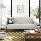 Chenille Polster-Dreisitzersofa mit Metallfüßen 186.7 cm B