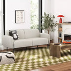 Chenille Polster-Dreisitzersofa mit Metallfüßen 186.7 cm B